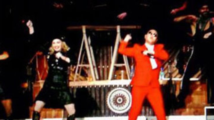 Мадонна станцевала Gangnam Style с Psy