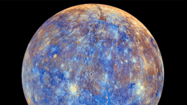 NASA составило цветной глобус Меркурия