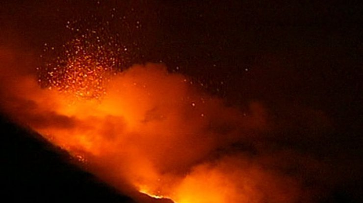 Произошло самое мощное в этом году извержение Этны