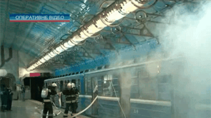 В Днепропетровске МЧС провело учения в тоннелях метро