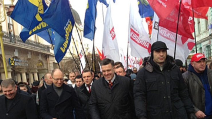 Кличко присоединился к протестам оппозиции