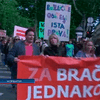 В Хорватии прошел массовый протест против запрета однополых браков