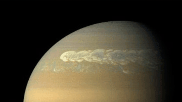 Астрономы нашли объяснение гигантскому шторму на Сатурне