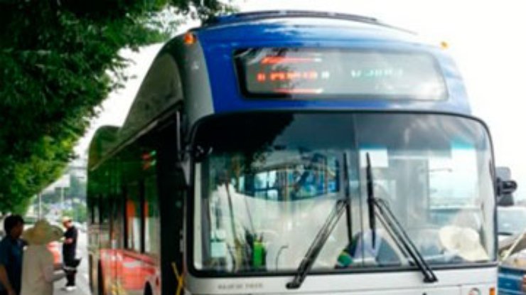 В Южной Корее выпустили электроавтобусы, заряжающиеся от дороги