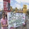 Жители США протестуют против удара по Сирии