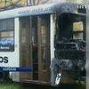 В Харькове горел трамвай из-за столкновения с бетономешалкой