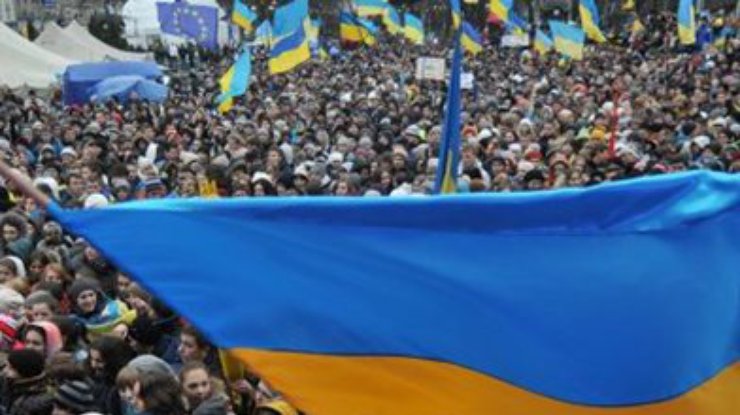 В крупных городах Украины прошли акции в поддержку Евромайдана (обновлено)