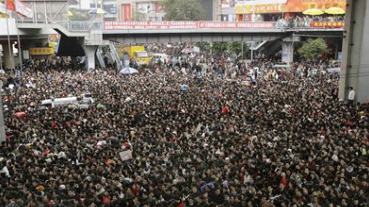 Население Китая за год увеличилось на семь миллионов человек