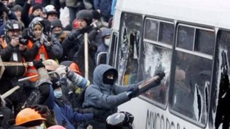 Задержаны уже более 20-ти участников киевских беспорядков