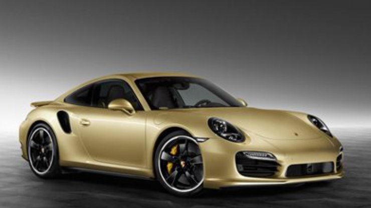 Porsche представила "золотой" 911 Turbo