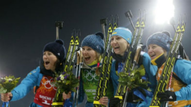 Украинским биатлонисткам пока не выплатили премиальные за олимпийское золото