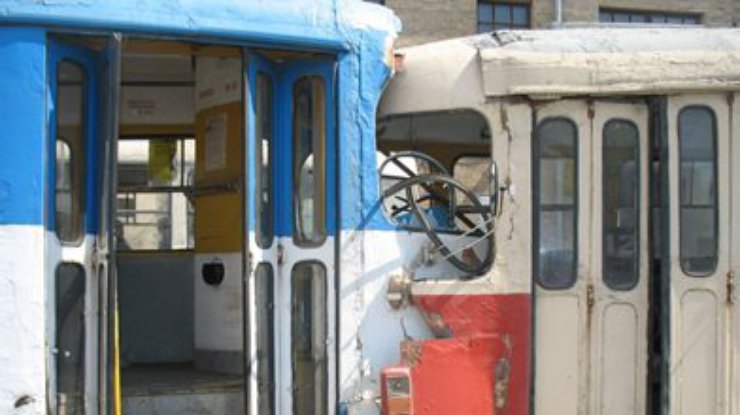 В Харькове столкнулись два трамвая: Семь человек пострадали
