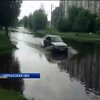 Проливные дожди второй день топят Черкассы (видео)