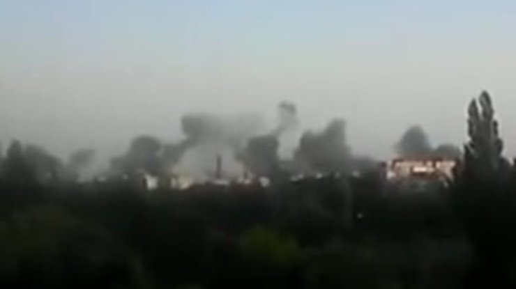 Авиация уничтожила блокпост террористов близ Луганска (фото)