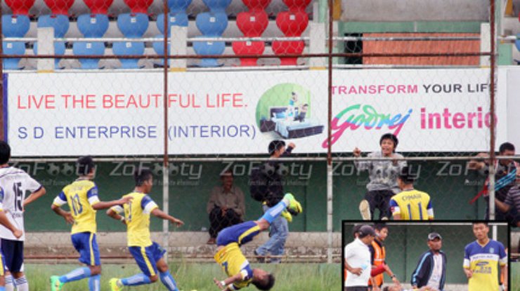В Индии футболист умер из-за прыжка от счастья