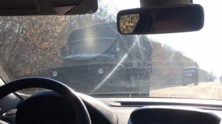 В Донецк въезжают 15 КАМАЗов конвоя Путина