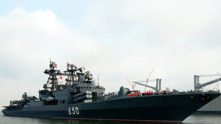 Военный корабль России вторгся в воды  Латвии