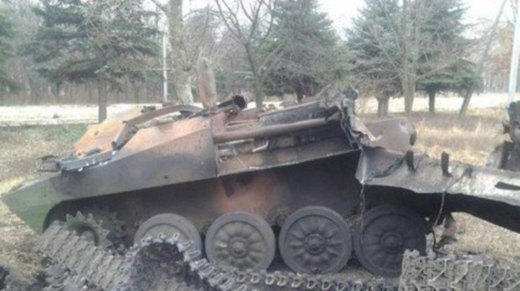 "Гвоздика" боевиков взорвалась на огневой позиции в Горловке (фото)