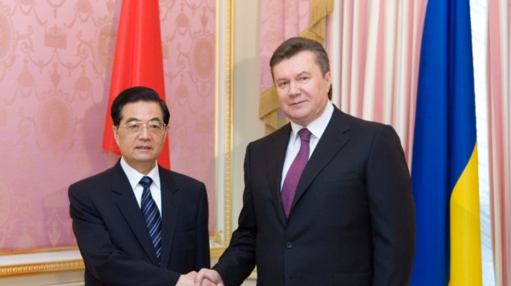 Президент Виктор Янукович и председатель Китая Ху Цзиньтао