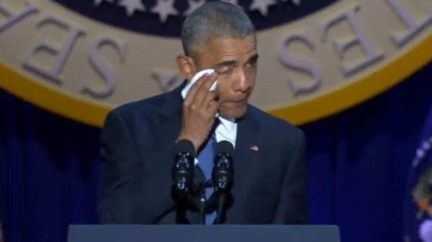 Барак Обама поблагодарил супругу в прощальной президентской речи