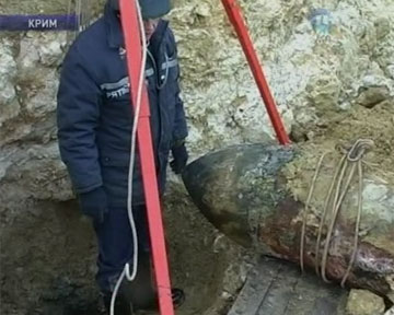 В Севастополе нашли бомбу времен Великой отечественной войны