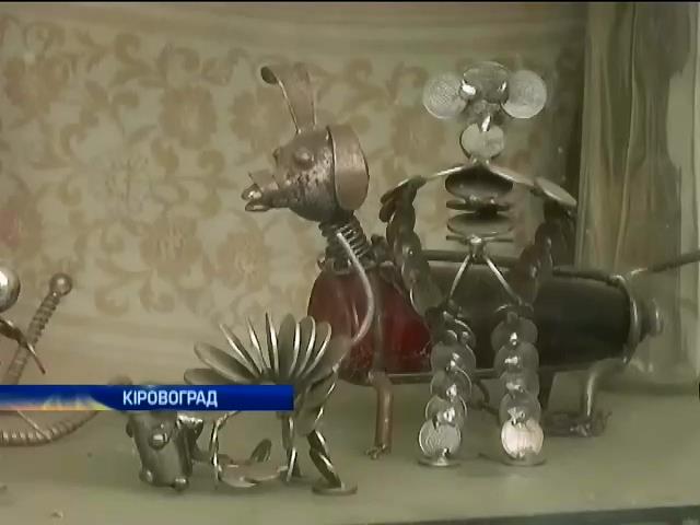В Кировограде мастер превращает металлолом в произведения искусства (видео)