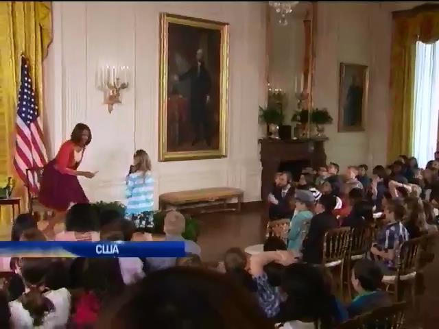 На приеме в Белом доме 10-летняя девочка трудоустроила отца (видео) (видео)
