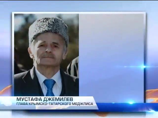 Россияне не пустили Мустафу Джемилева в Крым (видео)
