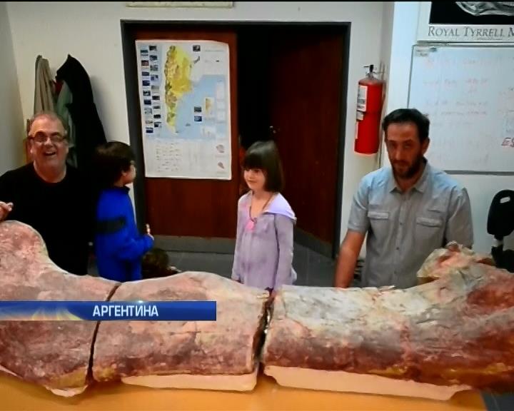 Аргентинские археологи нашли остатки гигантского динозавра (видео)