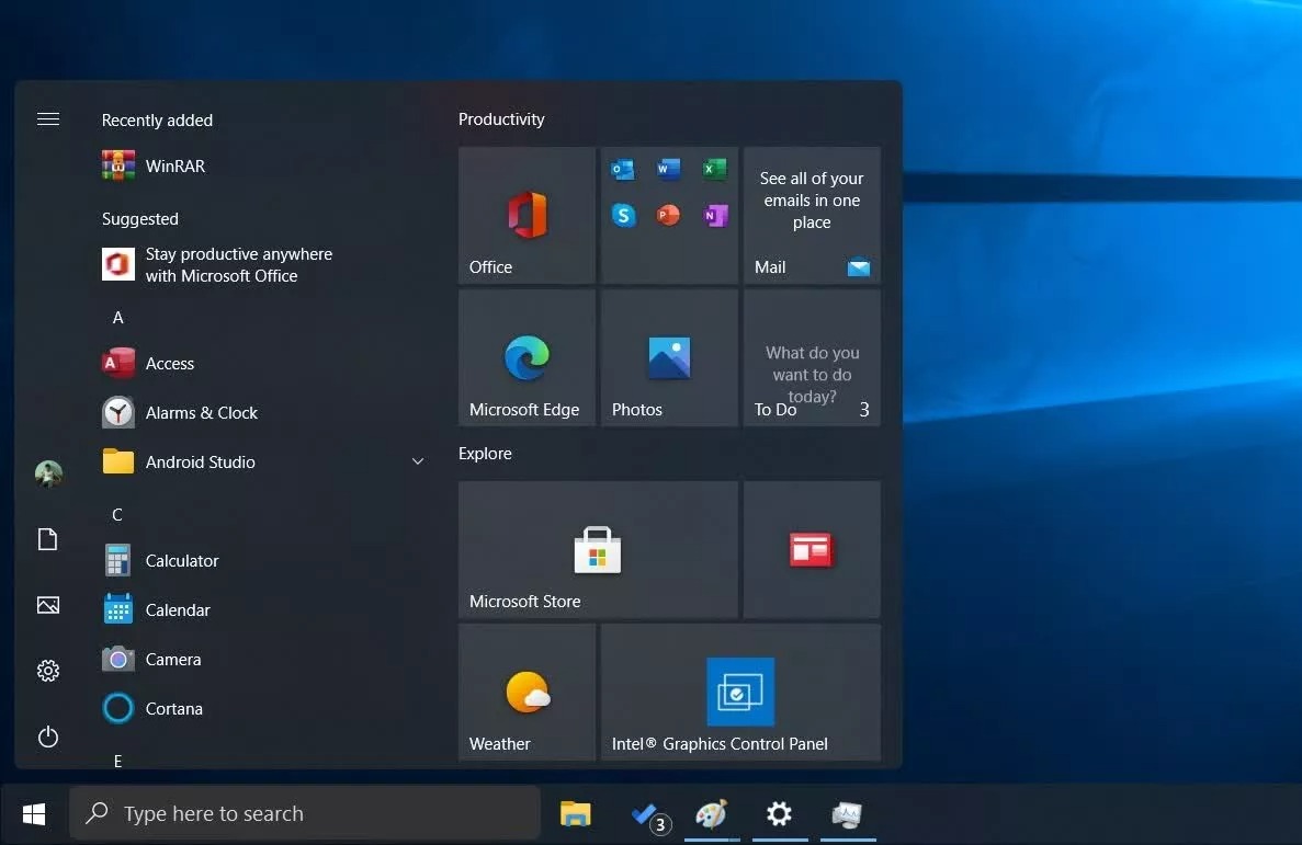 Windows 10 с новым интерфейсом