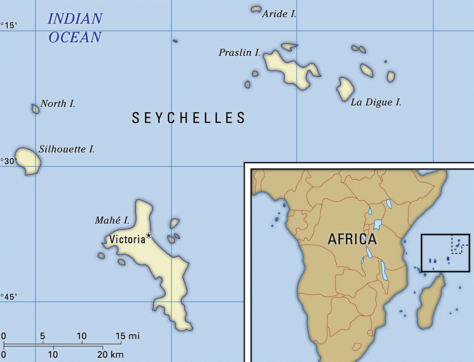 Сейшельские острова - архипелаг в Индийском океане