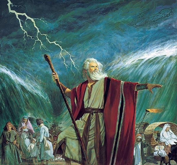 Моисей раздвигает морские воды
