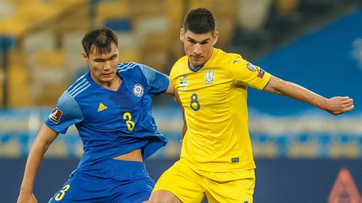 Игроки сборной Украины смогли открыть счет в начале матча
