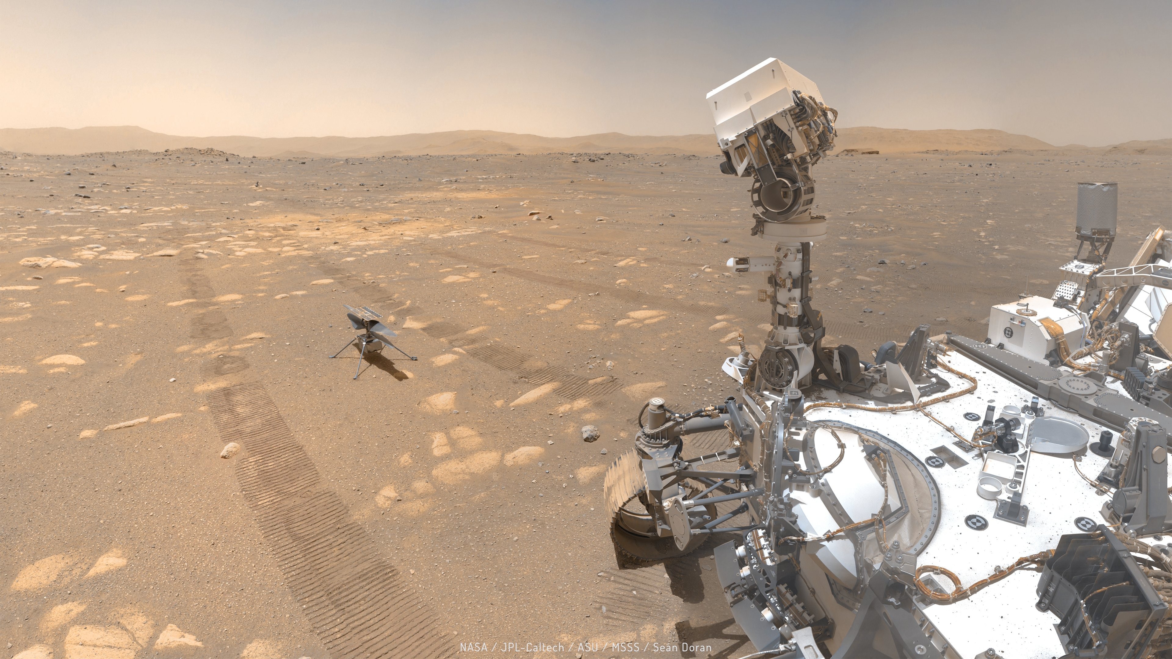 Ingenuity на поверхности Марса
