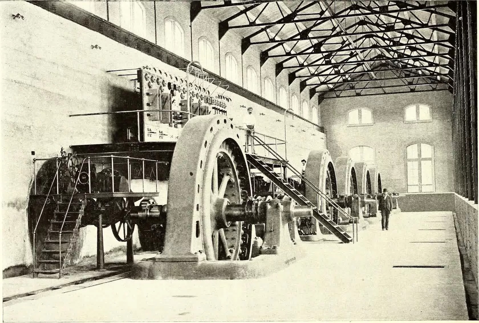 Электростанция на момент запуска в 1897 году