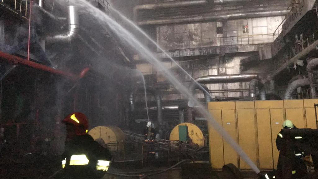 На Бурштынской ТЭС произошел пожар, поврежден энергоблок