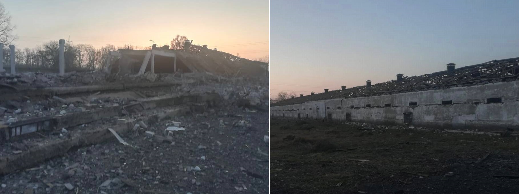 На Дніпропетровщини окупанти зруйнували ракетами птахофабрику