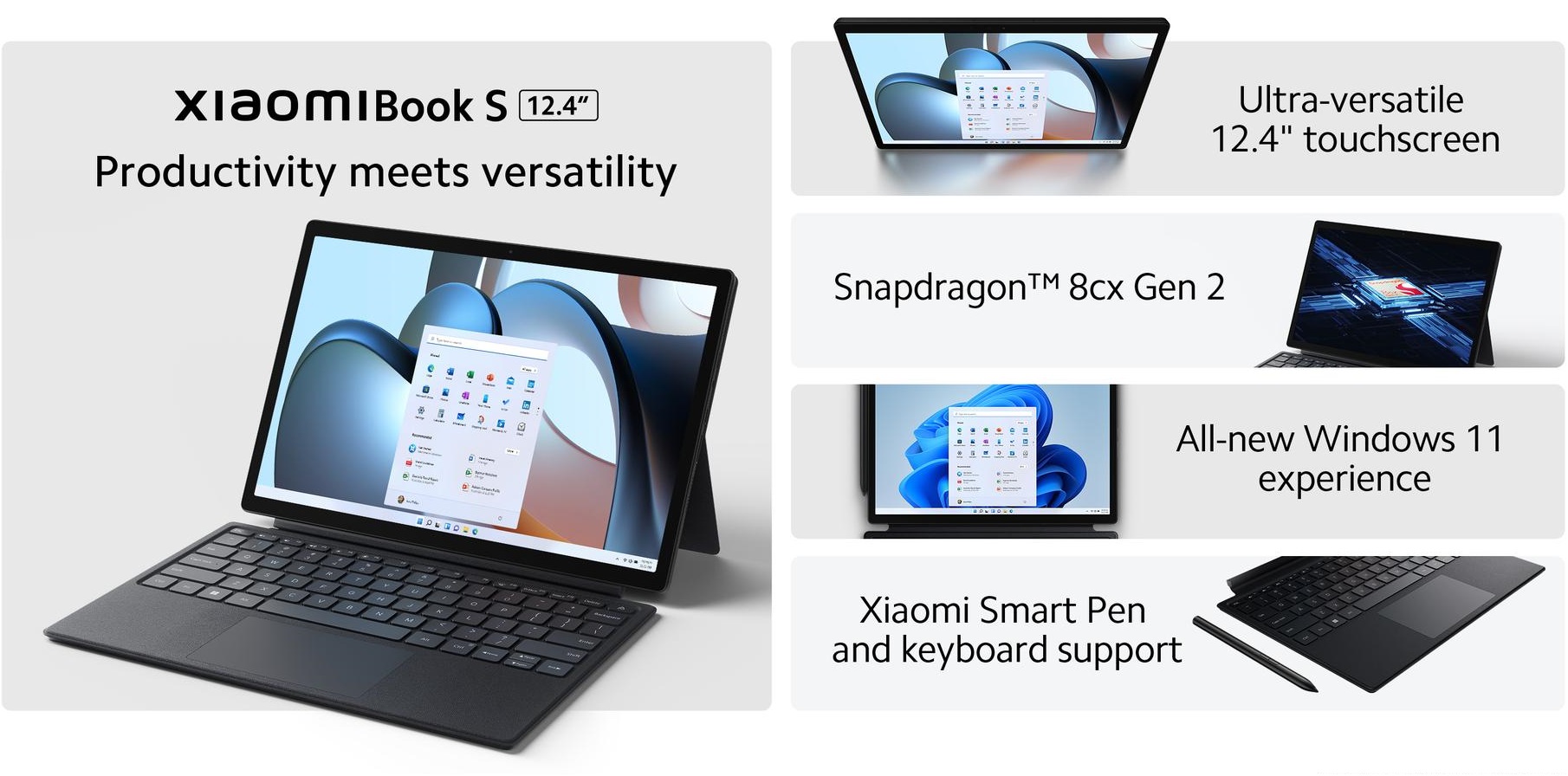 Xiaomi представила планшет XiaomiBook S 12.4