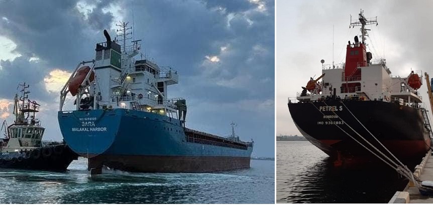 Ще три судна з зерном вийшли з українських портів