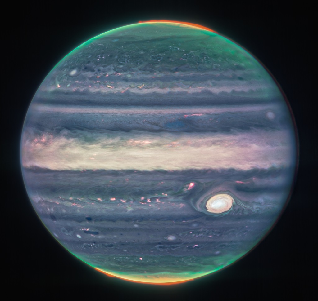 NASA опублікувало нові фото Юпітера з телескопа "Джеймс Вебб"