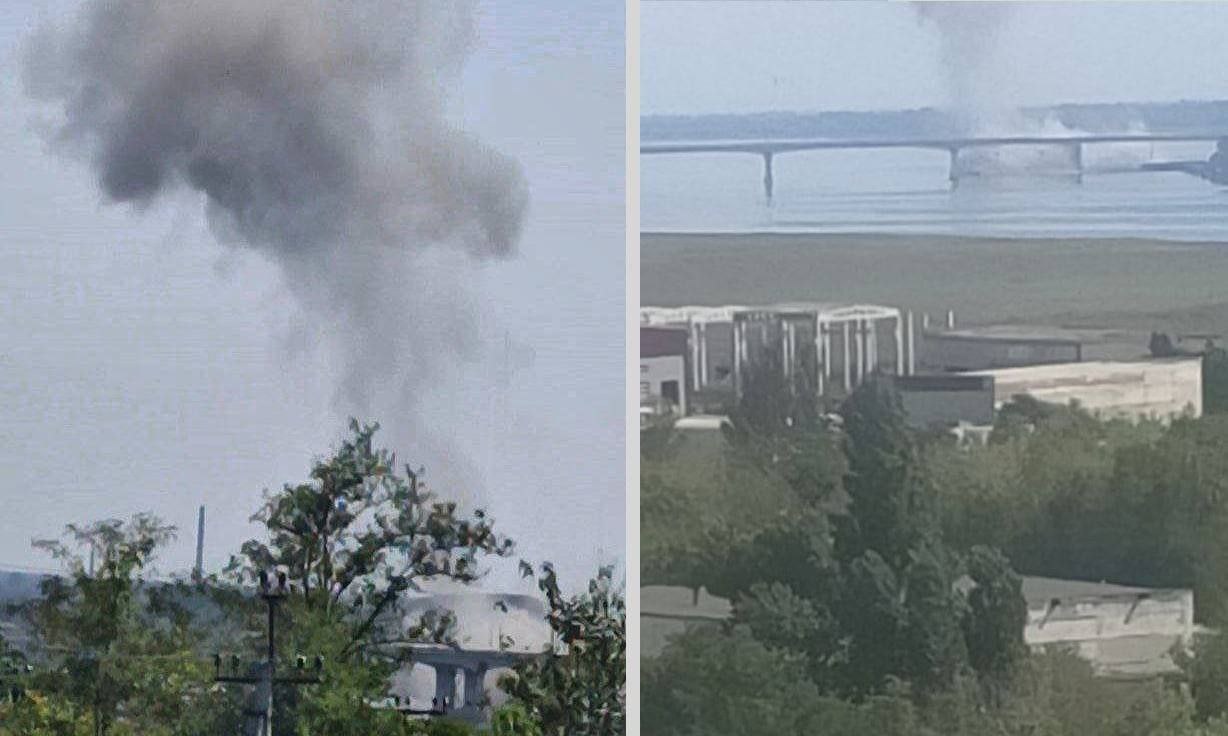 У Херсоні лунають вибухи: вражений понтон через Дніпро і база окупантів
