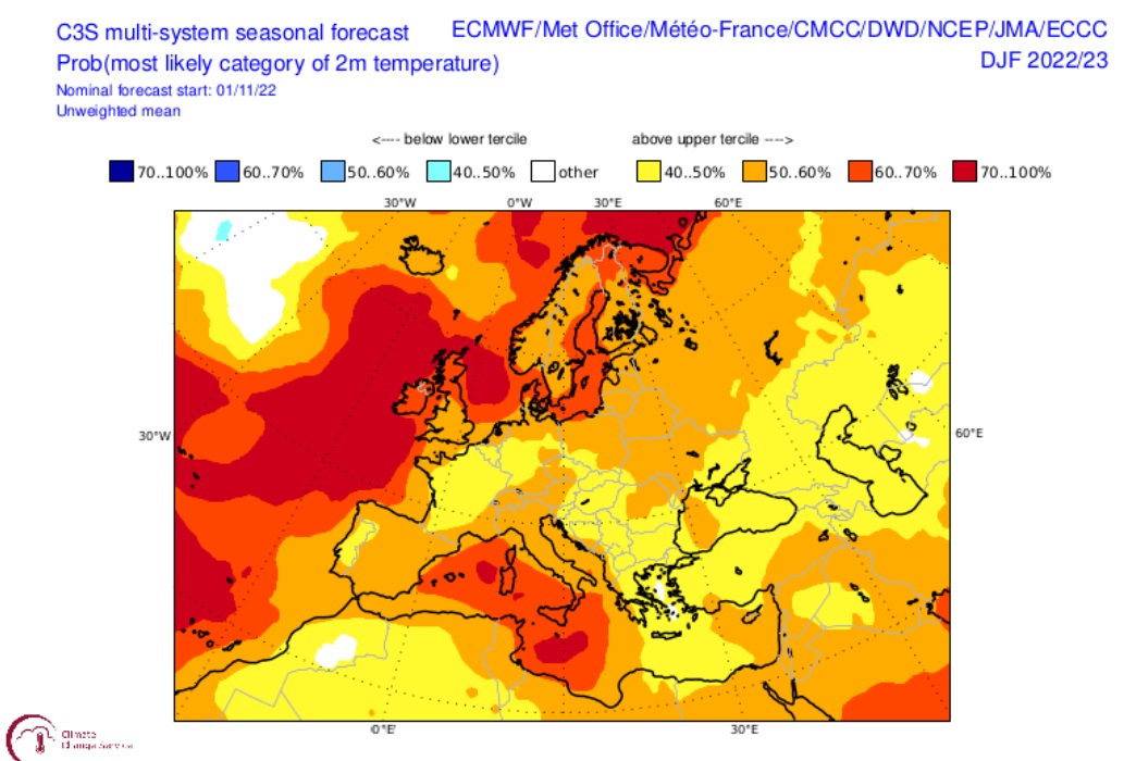 У Європі буде аномально тепла зима - Copernicus