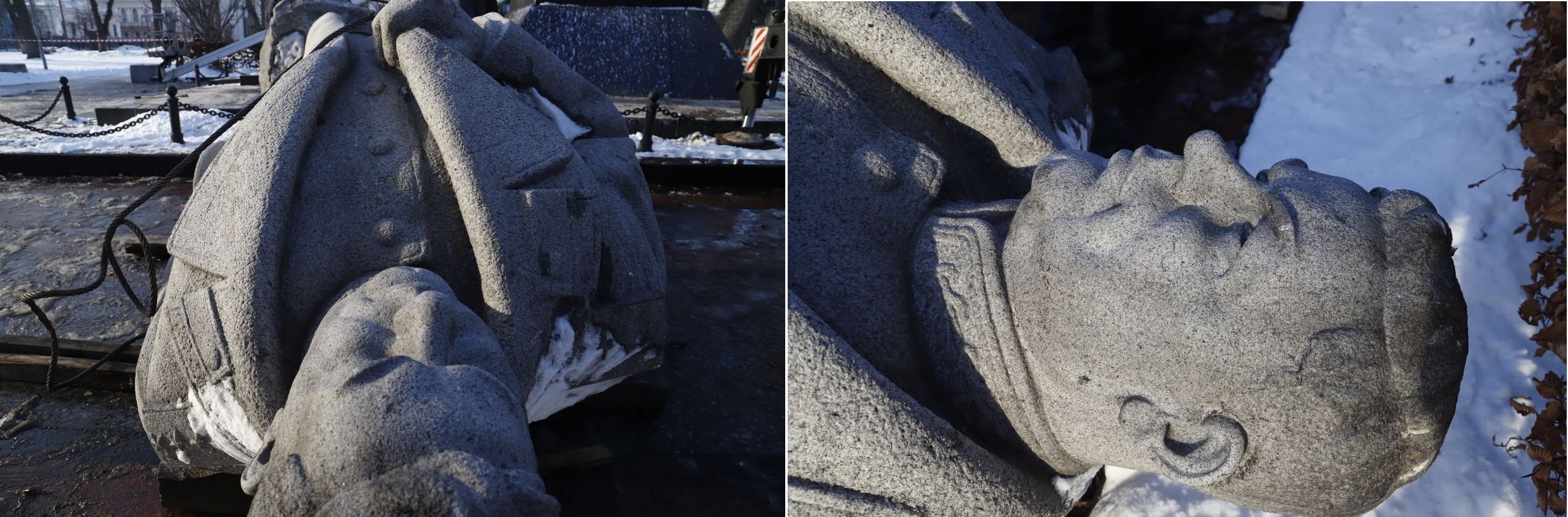 У Києві демонтували пам'ятник Ватутіну (фото, відео)