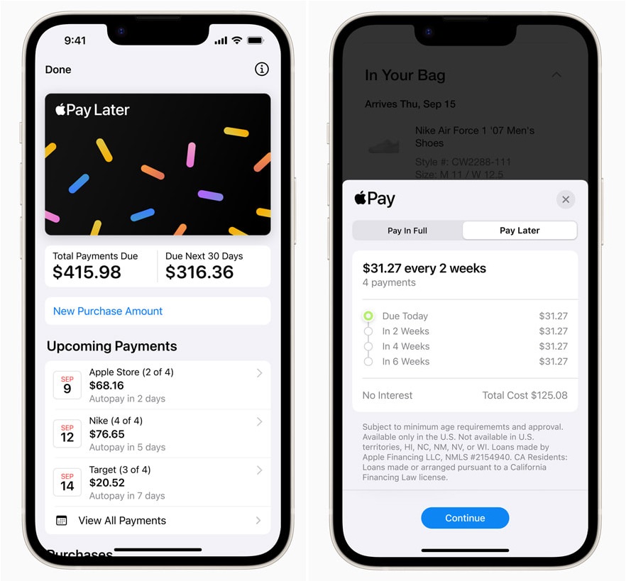 Apple запустила фірмовий сервіс розстрочки Pay Later