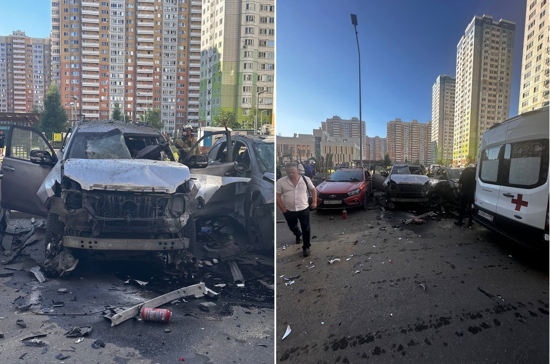 У Москві підірвали Toyota Land Cruiser з офіцером ГРУ