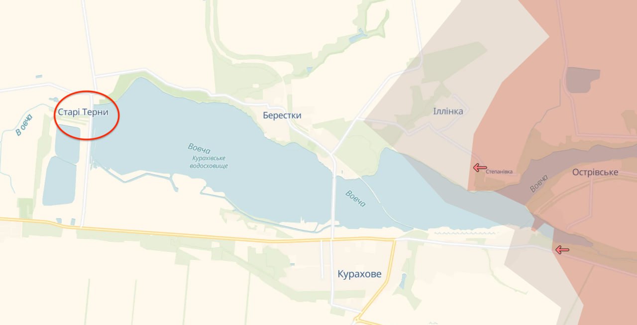 Росіяни пошкодили дамбу Курахівського водосховища