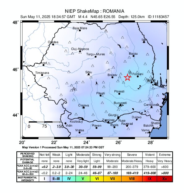 Під Одесою стався землетрус магнітудою 4,4 балів