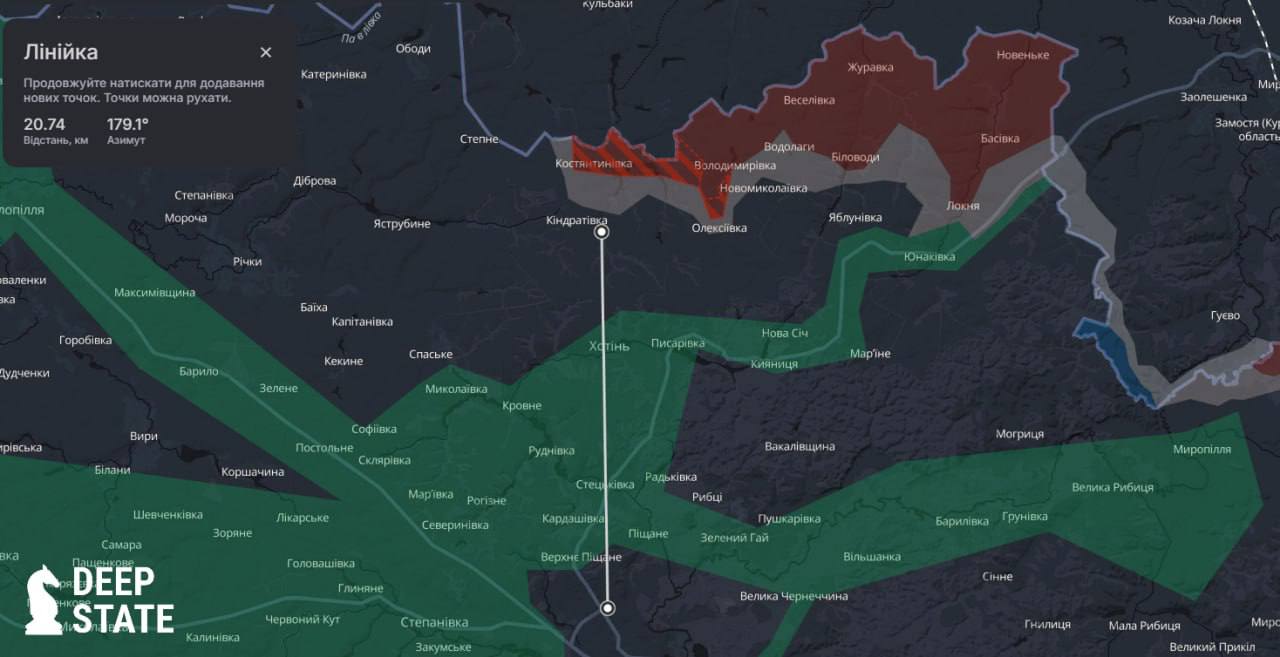 Ворог окупував Костянтинівку на Сумщині - DeepState