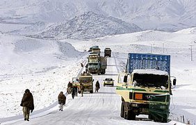 Снегопады в Афганистане