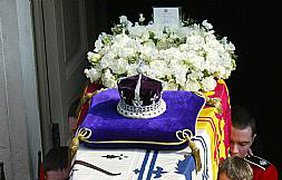 Великобритания. Похороны королевы-матери